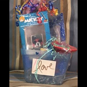 Disney Mickey and friends phone stand Reusable Grip Decal blue Gift basket,